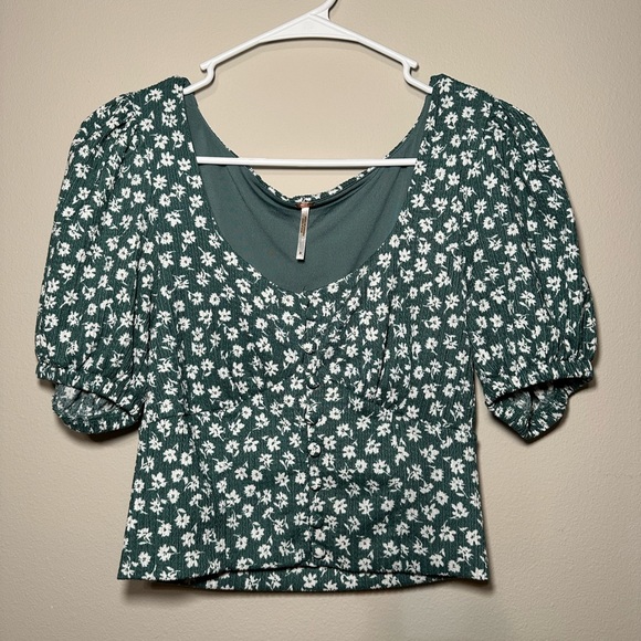 Free People Tops - Free People Floral Crop Top